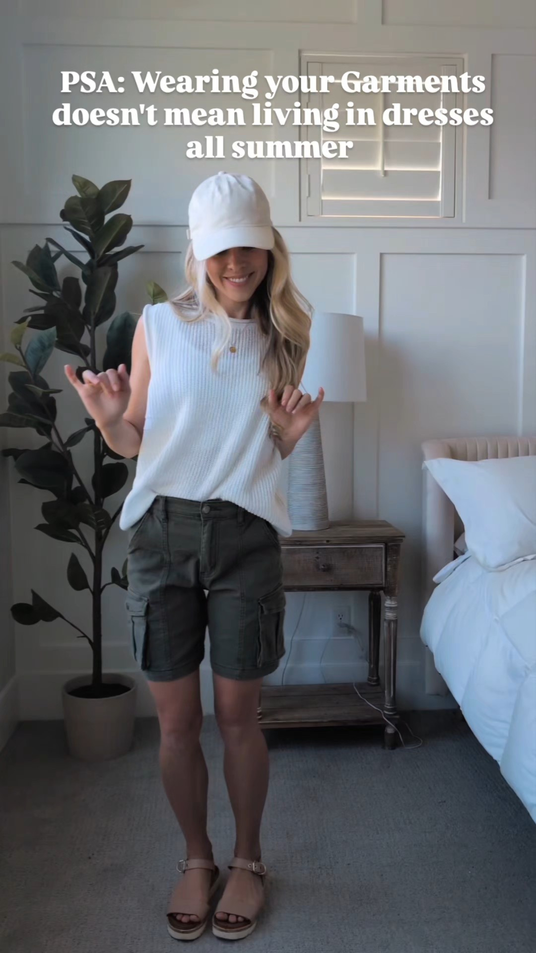 Does anyone else feel like their only modest options in the summer heat are dresses? Lucky for us, not only are modest shorts in style this year, but there are SO many more things than just shorts that you can wear to stay cool!! And I'm going to share them! ☀️ #modestfashion #styletips #bermudashorts #springfashion #summerstyle #springstyle #modestfashion #mormongirl #churchofjesuschrist #ldsfashion  #garmentstyle #newgarments#modeststyle #baggyshorts #jeanshorts #garmentgirlies

