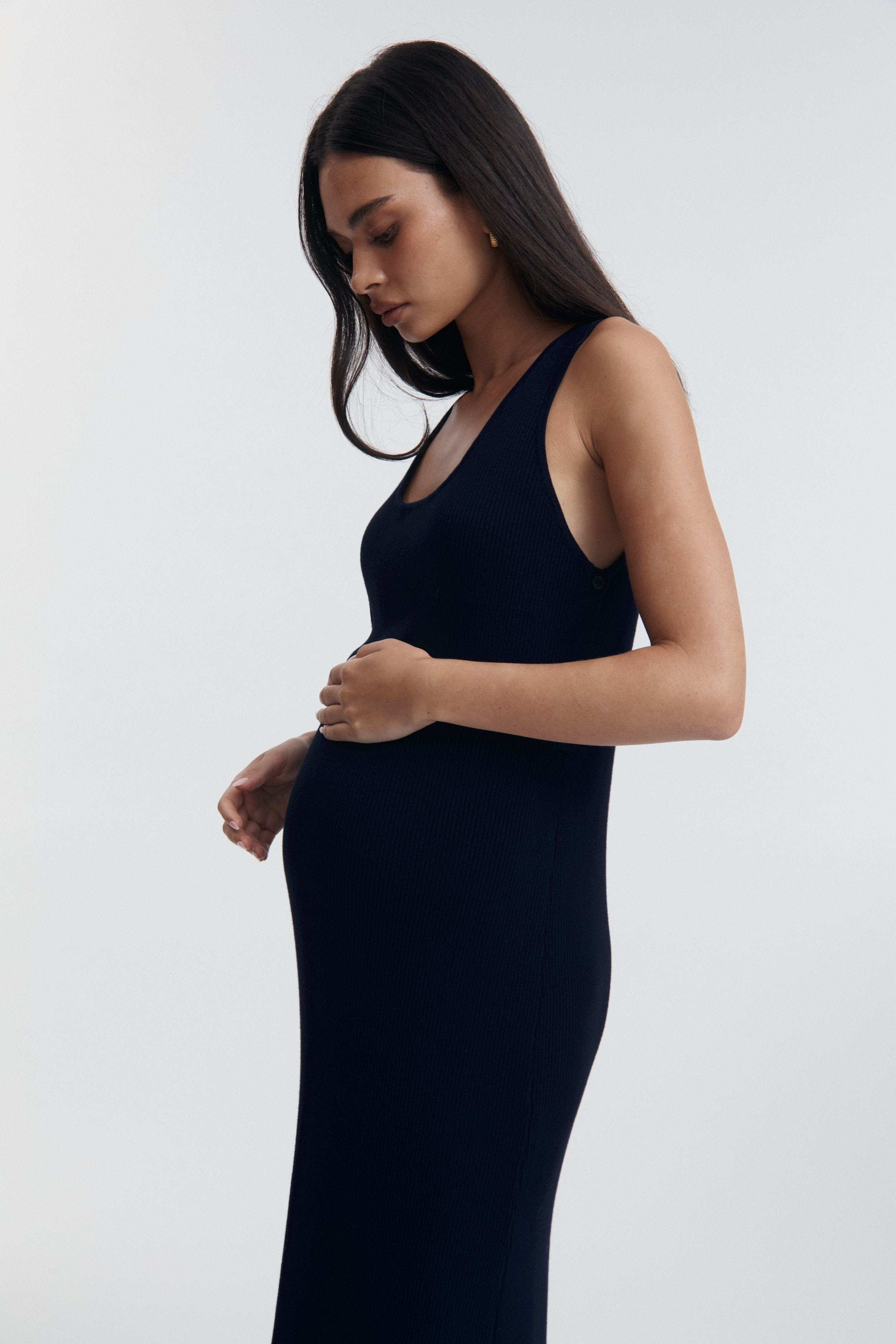 Resort Dress (Navy) | Legoe Heritage Maternity APAC