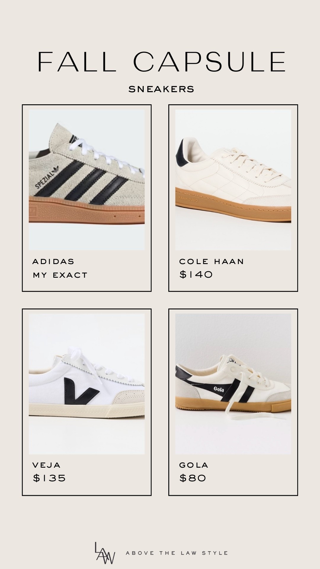 Fall Capsule: Sneakers

#LTKFindsUnder100 #LTKStyleTip #LTKShoeCrush