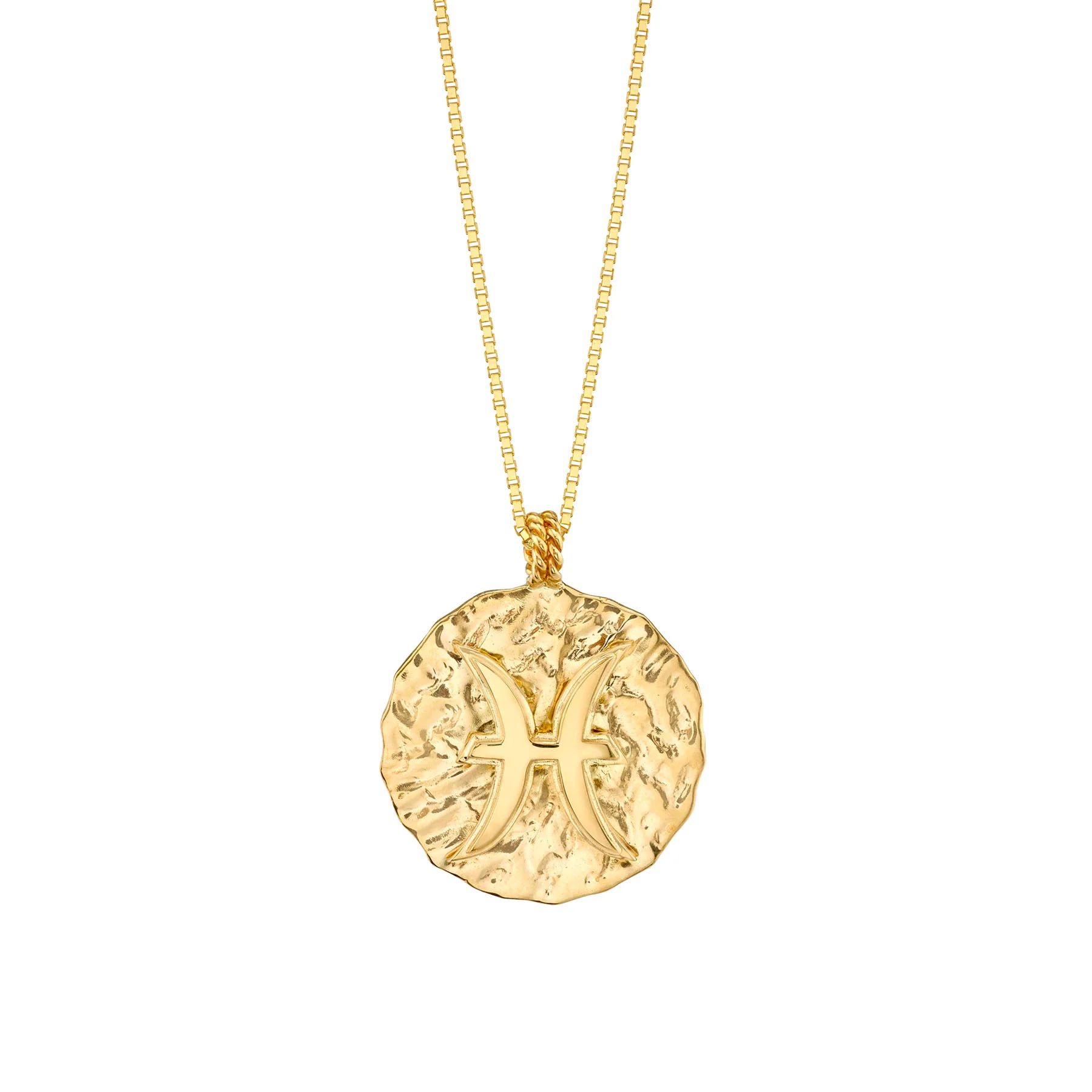 Zodiac Coin Pendant - 14k Yellow Gold | The Last Line (US)