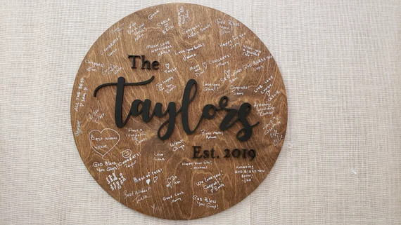 Alternative Wooden Guest Book| Unique Bridal Shower Wedding Gift| Wedding Guest Book | Guest book... | Etsy (US)