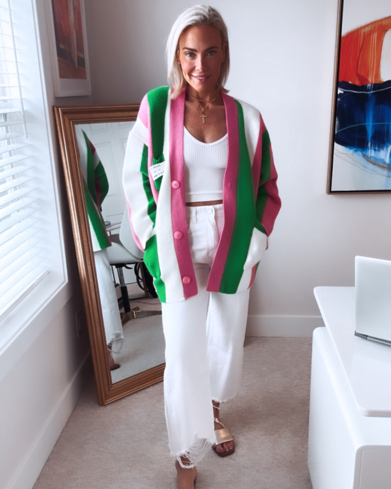 The Amazon sweater you’ll probably want to be twinning 👯with me on all spring and summer long! This thing is *muah* the colors are SO VIBRANT and it’s perfect to throw over a tank top to go out for dinner and wear with white shorts or white jeans and some sandals or some heels 👌☀️
Happy shopping 🛍️ 
Xoxo,
CeCe 

#LTKFindsUnder100 #LTKSeasonal #LTKStyleTip