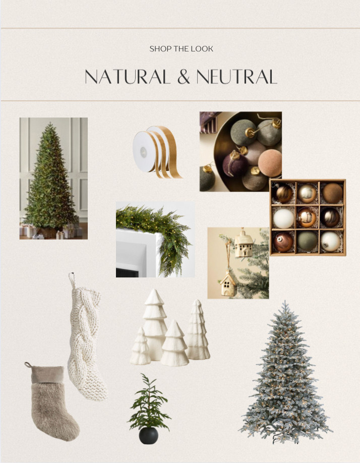 Natural & Neutral Christmas Decor 

 