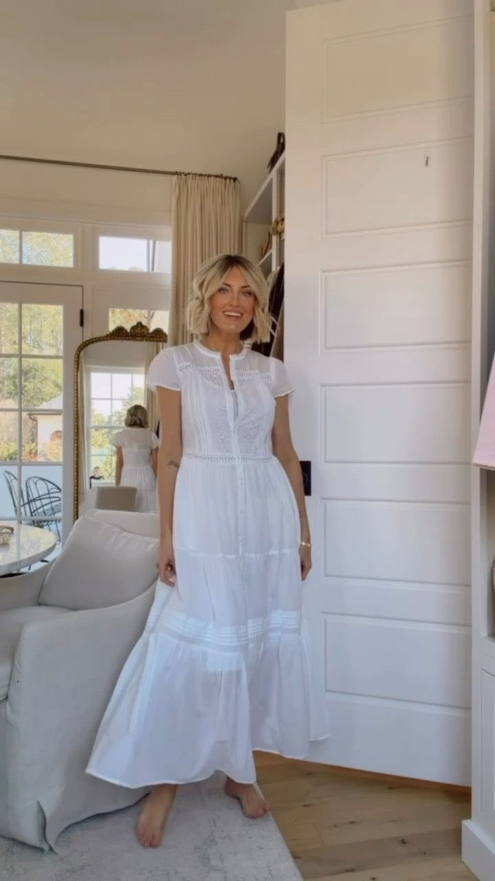 So impressed with this affordable eyelet white dress! This is so pretty for family photos or Easter! Wearing an XS!

Loverly Grey, Target, white dress, family photos outfit, eyelet dress, Easter dress, baby shower dress, church dress 

#LTKSeasonal