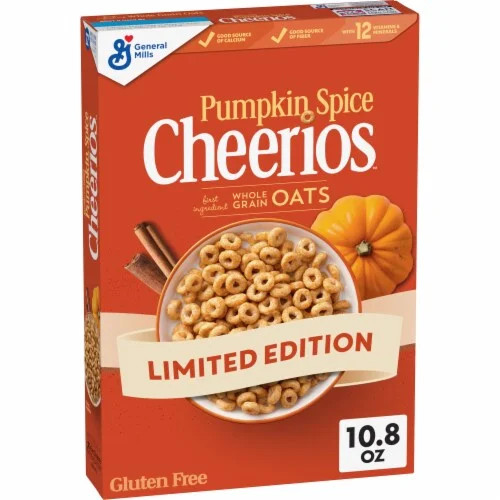 Pumpkin Spice Cheerios Breakfast Cereal 10.8 oz | Walmart (US)