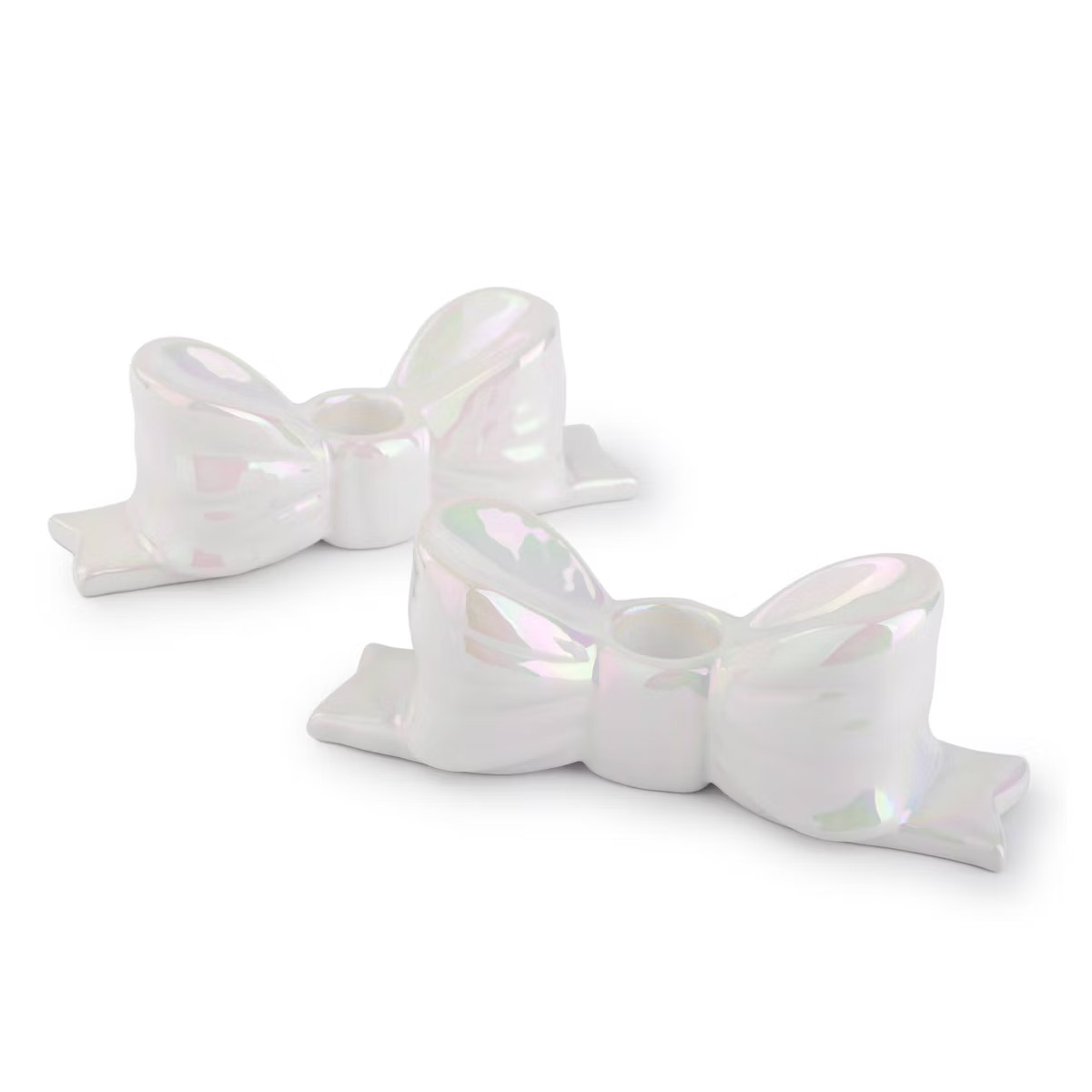 2pk Ceramic Candle Holders Bow - Bullseye's Playground™ | Target