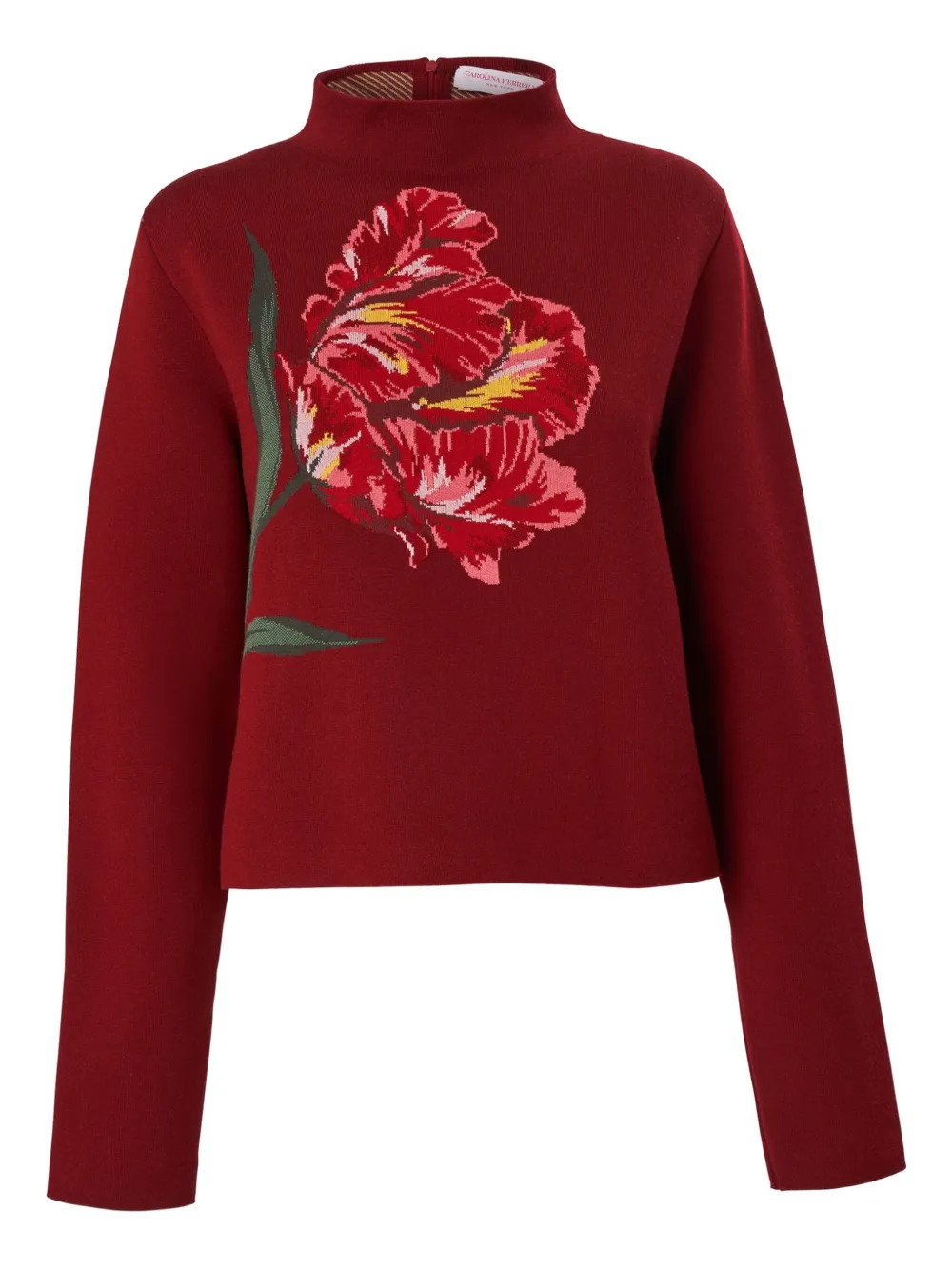 Carolina Herrera Top a Fiori | Rosso | FARFETCH IT | Farfetch Global