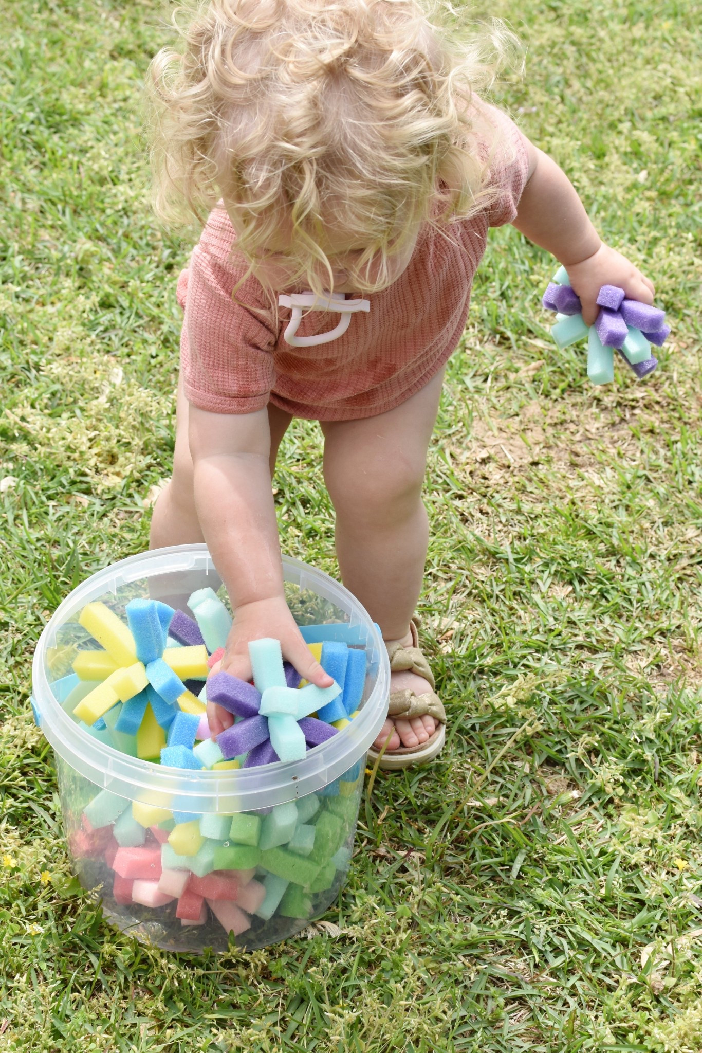 This bucket of sponges has been such a hit with my one year old! She loves to carry the bucket around the yard and dunk the sponges in the water table. I love the simple concept with so many sensory opportunities!

#LTKGiftGuide #LTKKids #LTKActive