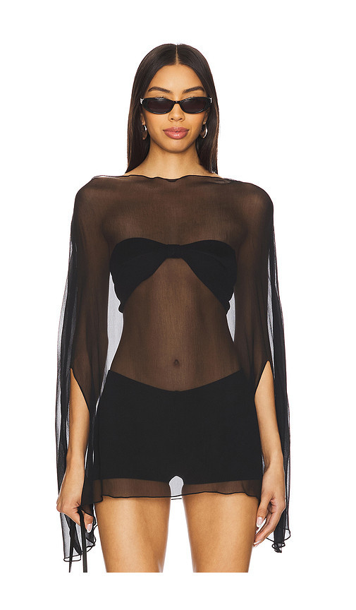 BUCI Ibis Poncho Top Set in Black. Size XS/S. Also in M/L. | Revolve Clothing (Global)