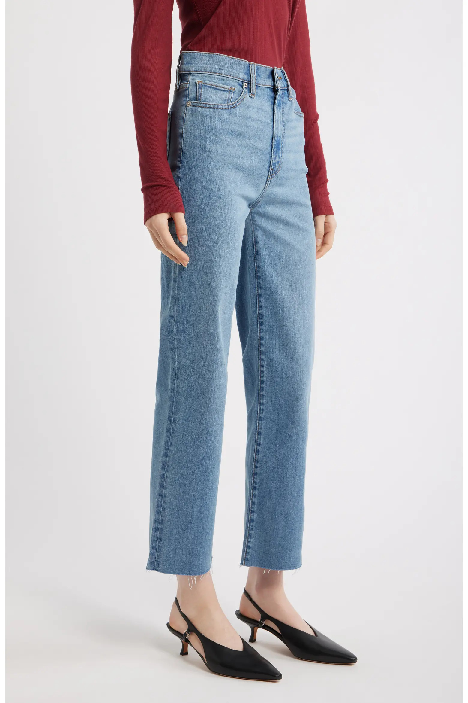 Le Sleek High Waist Ankle Straight Leg Jeans (Women) | Nordstrom | Nordstrom
