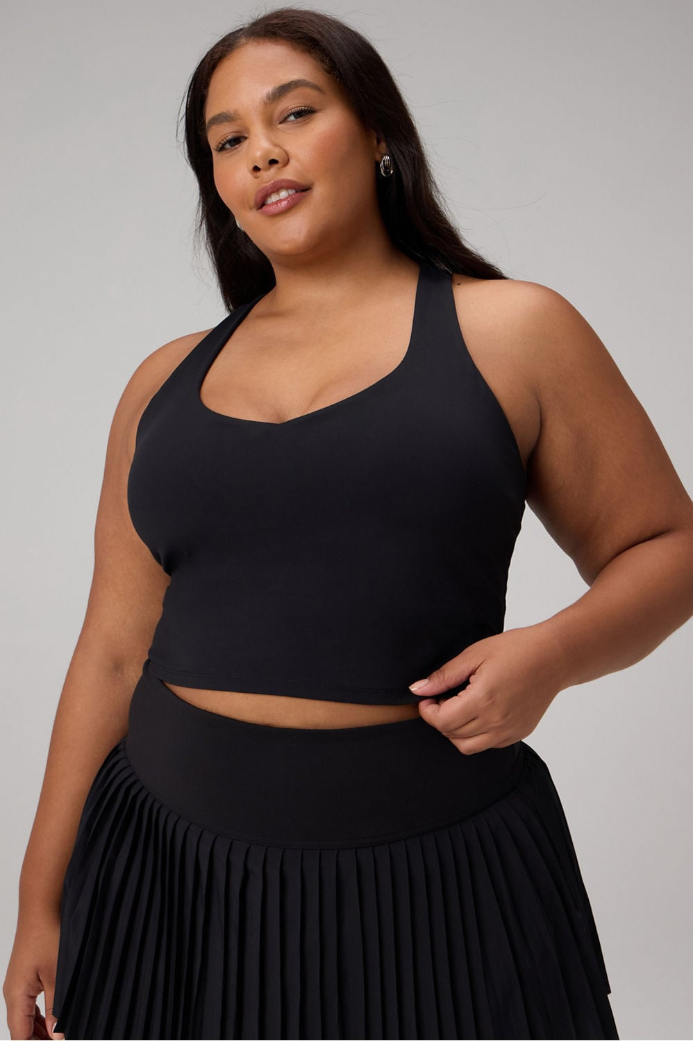 Anywhere Cropped Built-In Bra Tank Top | Fabletics Europe