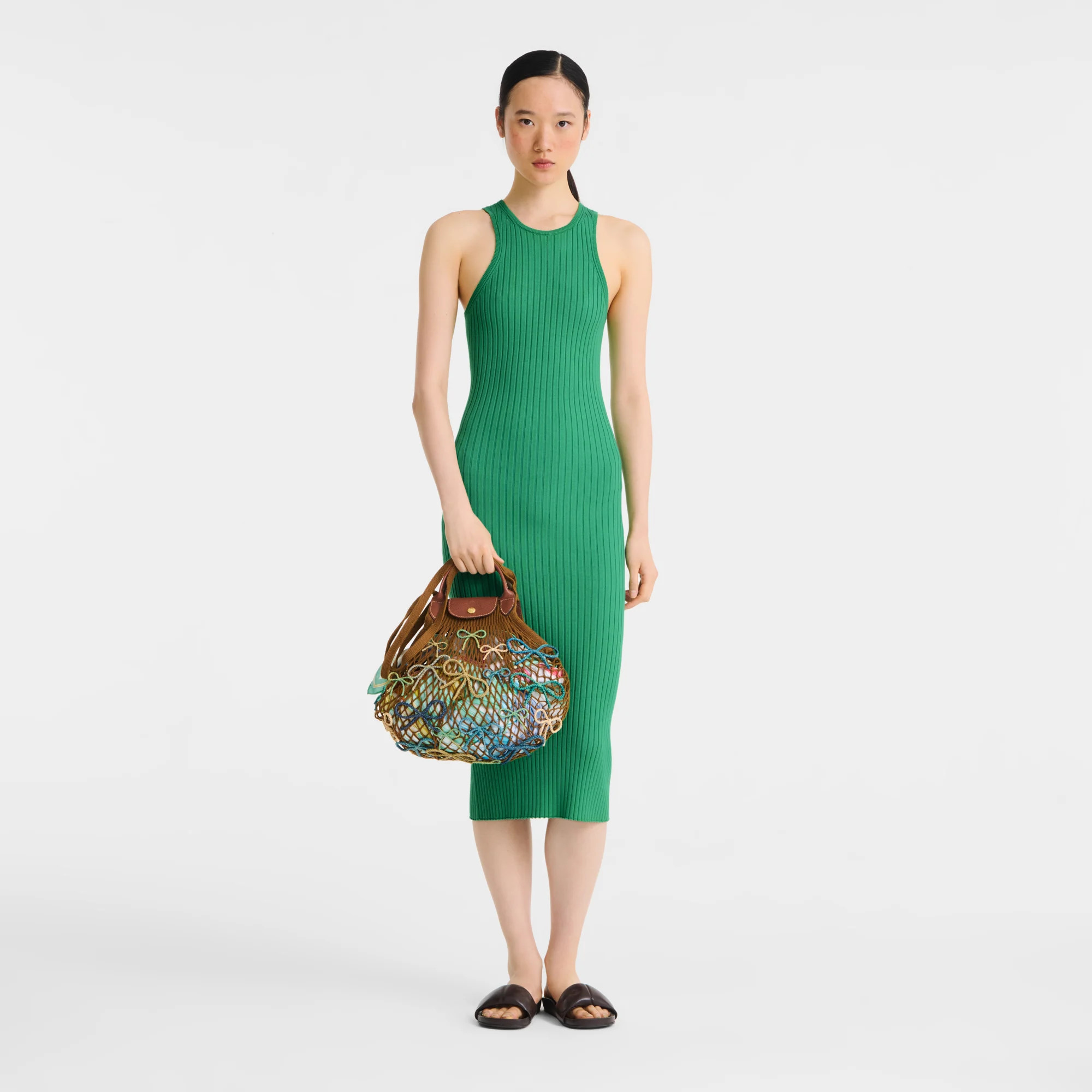 Le Pliage Collection L Mesh bag Tobacco - Canvas | Longchamp GB | Longchamp