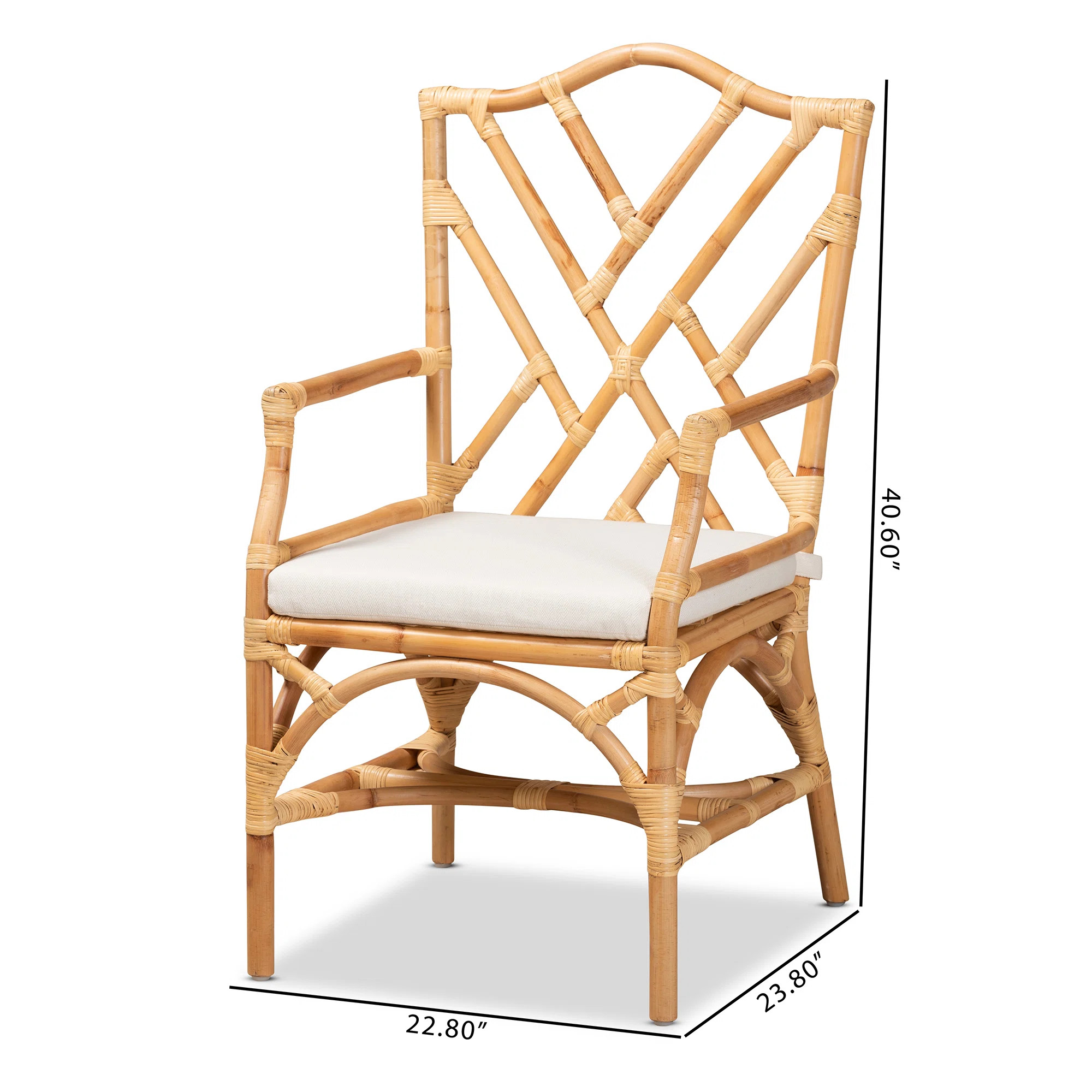 Breanda 22.8" W Rattan Armchair | Wayfair North America