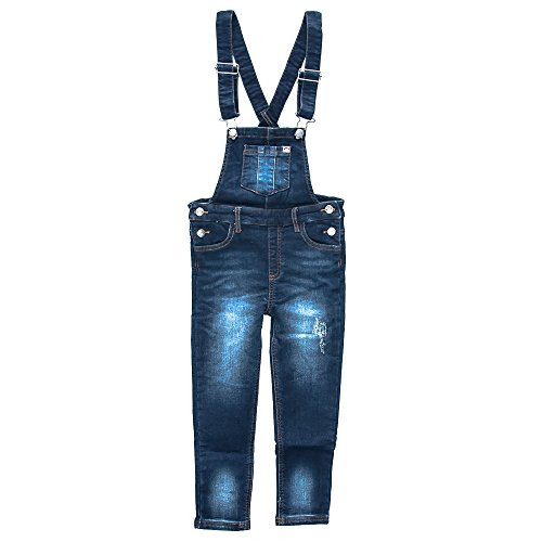 Appaman Little Girls' Bristol Knit Denim Overalls | Amazon (US)