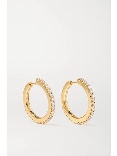 OLE LYNGGAARD COPENHAGEN - Love Band Small 18-karat Gold Diamond Hoop Earrings | NET-A-PORTER (US)