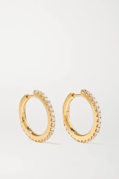 OLE LYNGGAARD COPENHAGEN - Love Band Small 18-karat Gold Diamond Hoop Earrings | NET-A-PORTER (US)