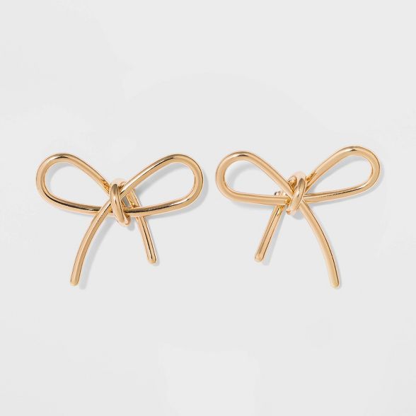 SUGARFIX by BaubleBar Gold Bow Earrings - Gold | Target