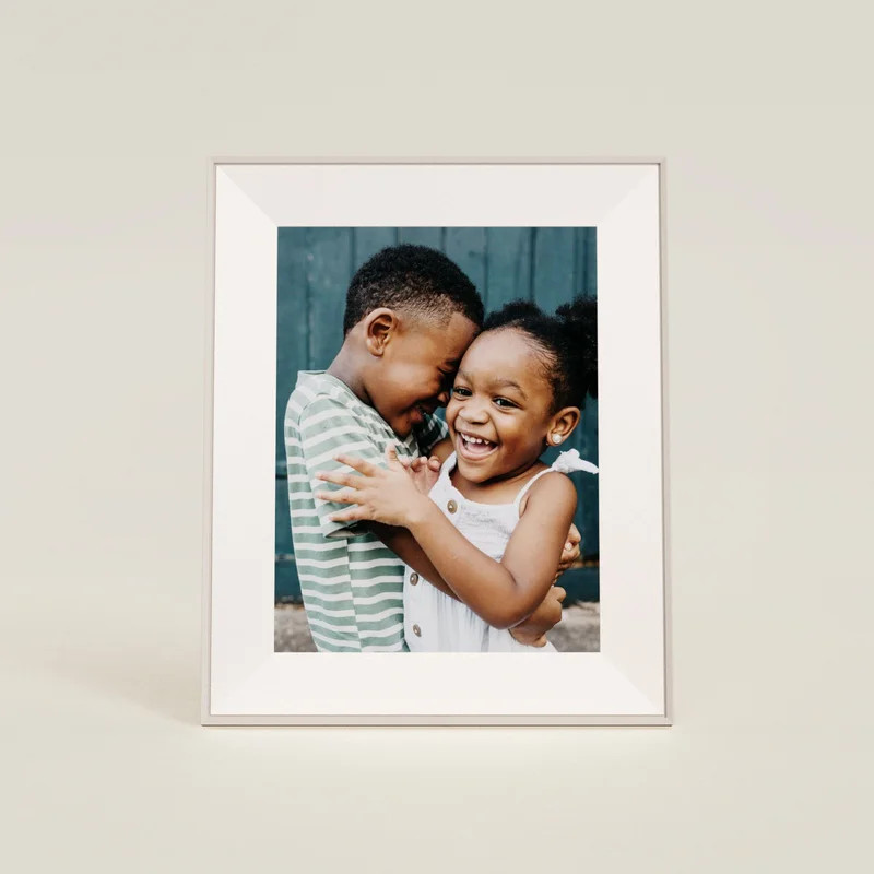 Aspen Clay with White Mat - Smart HD Digital Picture Frame | Aura | Aura Frames