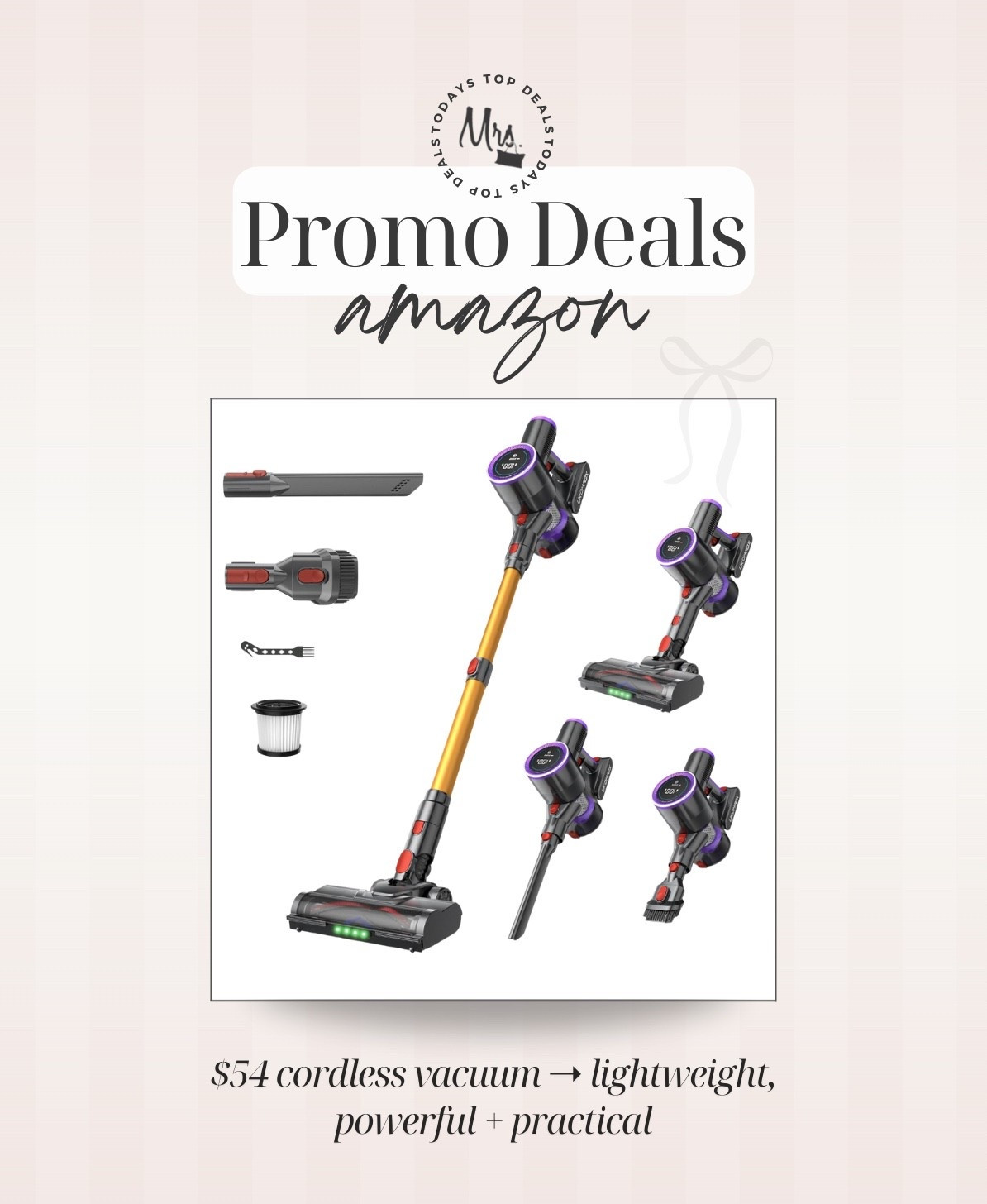 $54 cordless vacuum at checkout ➝ lightweight, powerful + practical

#LTKFindsUnder100 #LTKSaleAlert #LTKHome