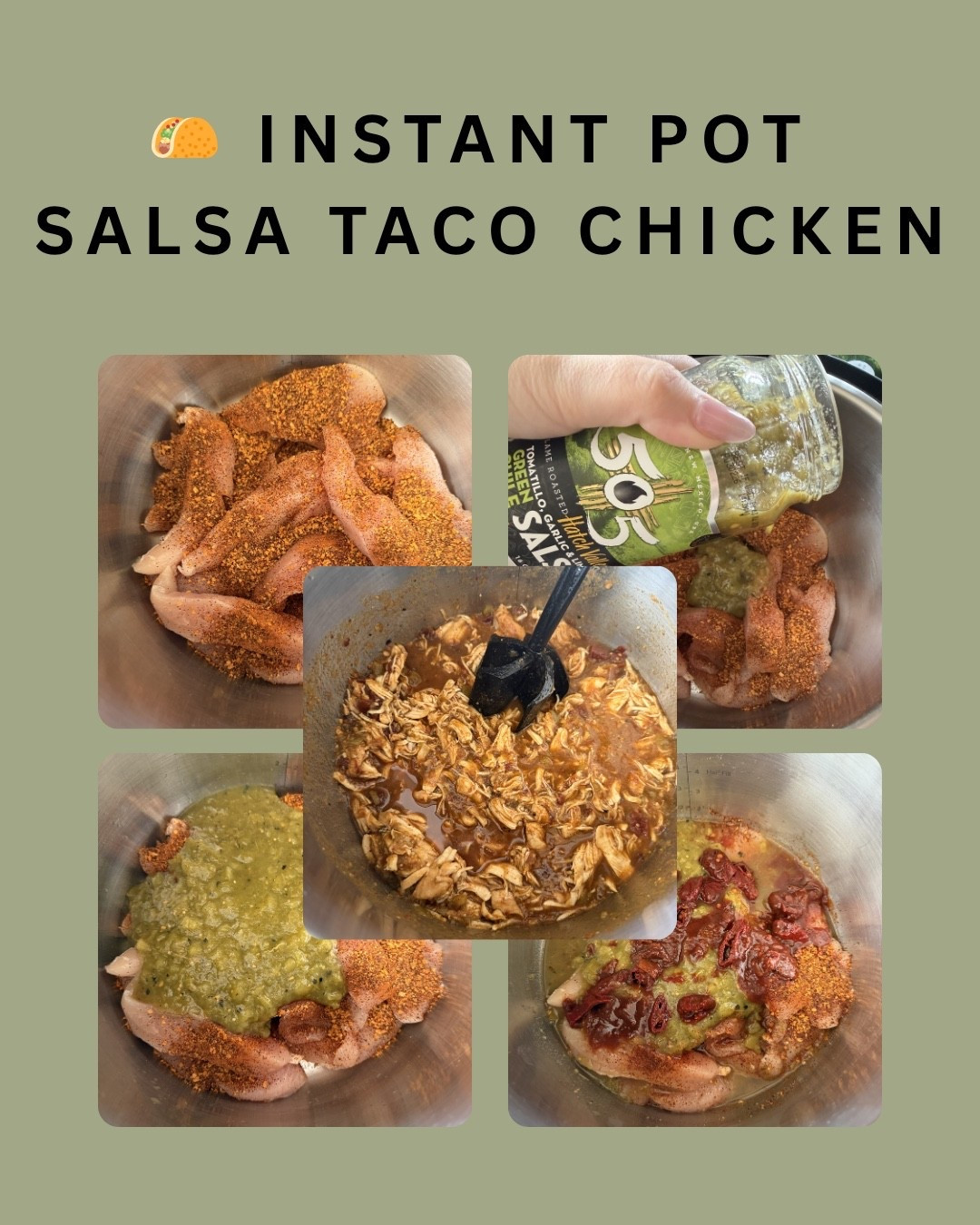 🌮 Instant Pot Salsa Taco Chicken 🌮

Recipe at whatsonthemnu.com

#LTKfoodie