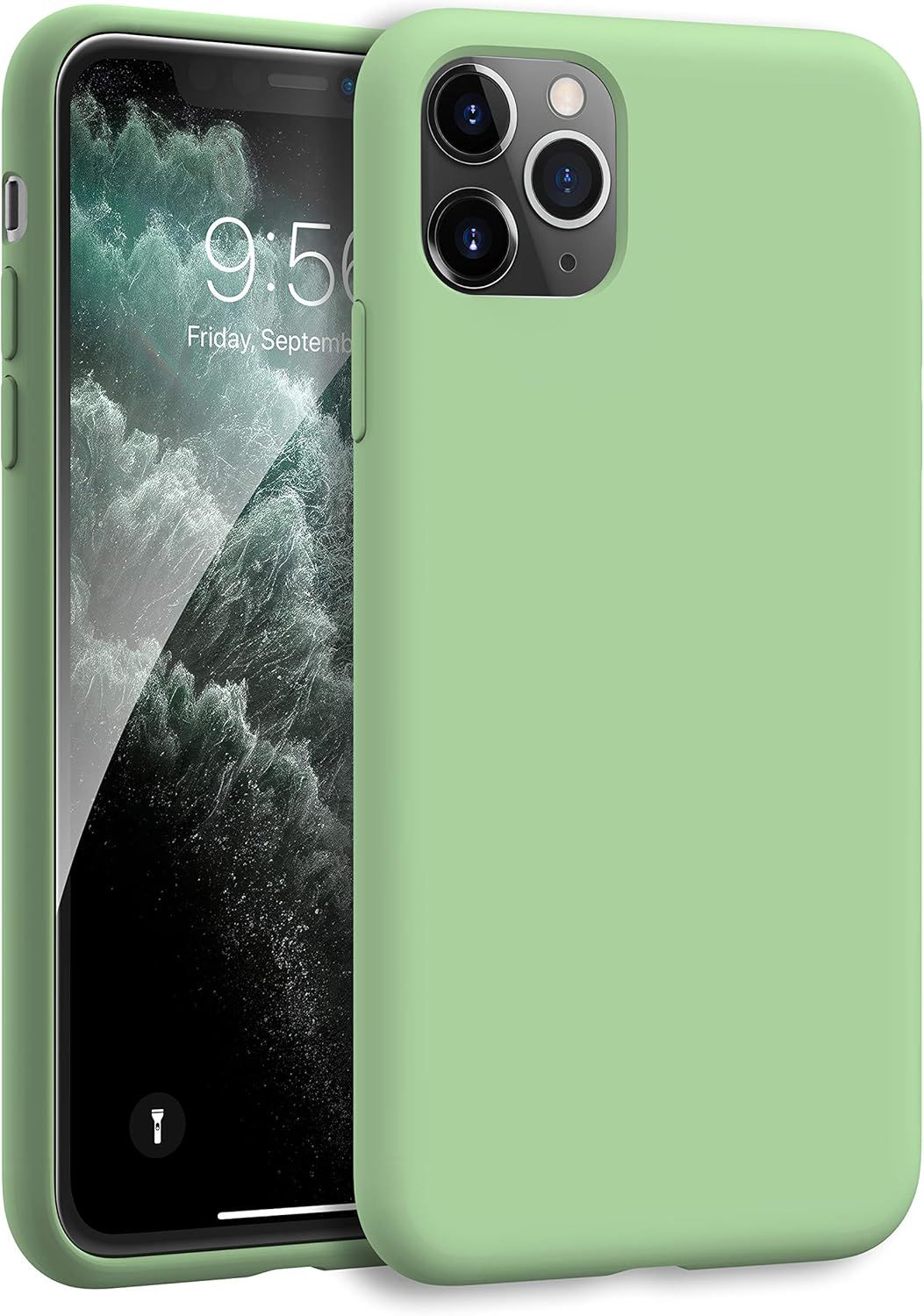 iPhone 11 Pro Max Case Soft Liquid Silicone Gel Rubber Bumper Cover Anti-Scratch Microfiber Linin... | Amazon (US)