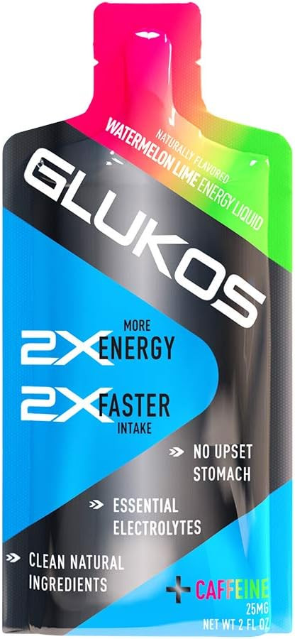 Glukos Energy Liquid Gel 2oz Packets, 12 Count Tray | Amazon (US)