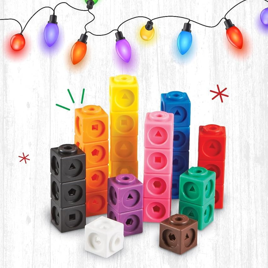 hand2mind Interlocking Snap Cubes, Plastic Cubes for Early Math, Connecting Cubes for Kids Learning, | Amazon (US)