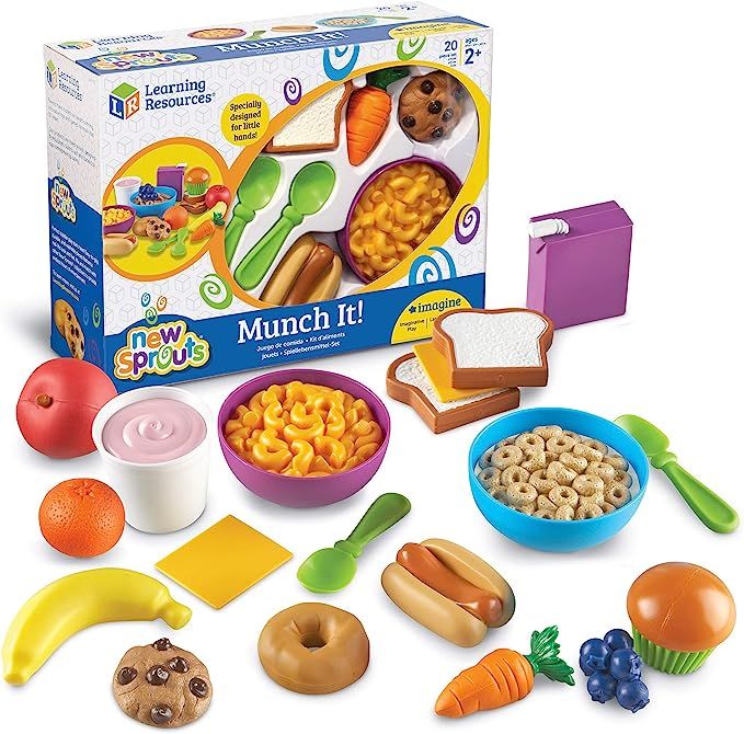 Learning Resources New Sprouts Munch It! Pretend Play Food, Toddler Outdoor Toys, Picnic Playfood... | Amazon (US)