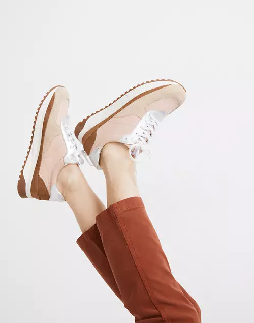 Kickoff Trainer Sneakers in Nubuck, Suede and Metallic Leather | Madewell