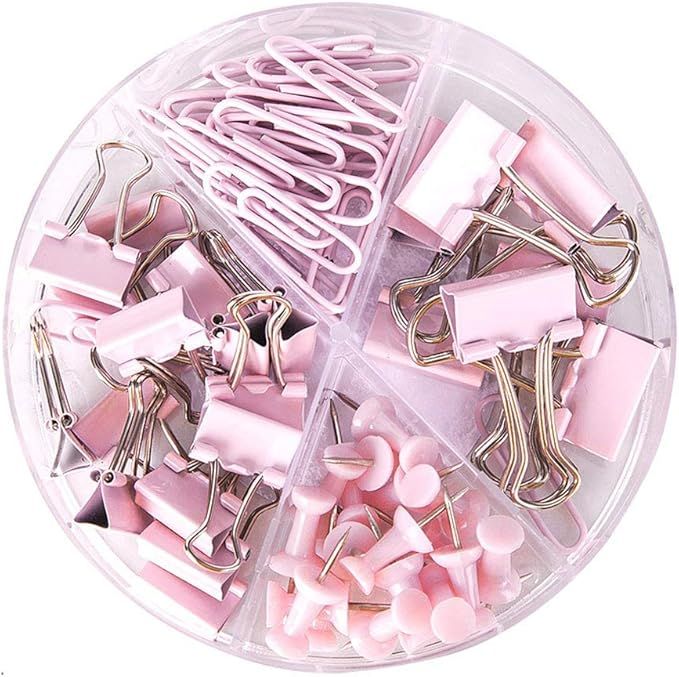 Paper Clips and Binder Clips Push Pins Set and Holder, Syitem Non-Skid Map Tacks Thumbtacks Clips... | Amazon (US)