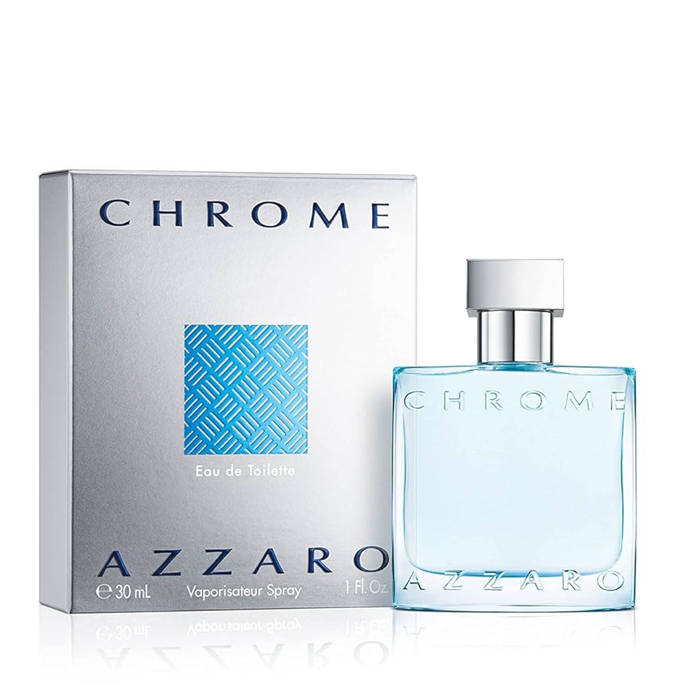 Azzaro Chrome Eau de Toilette - Fresh Aquatic Mens Cologne - Citrus, Woody, Musky Fragrance -Fres... | Amazon (US)