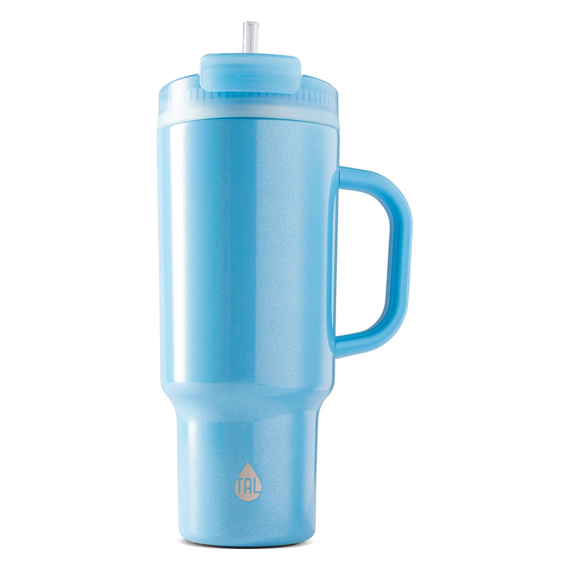 TAL Stainless Steel Hudson Tumbler with Straw 40 fl oz, Shimmering Blue | Walmart (US)