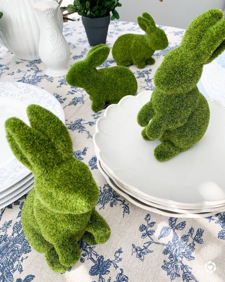 THE BUNNIES ARE BACK! 🥰 I’m already gearing up for my favorite time of year with these adorable moss bunnies + scalloped plates! 💗

#LTKparties #LTKhome #LTKSeasonal