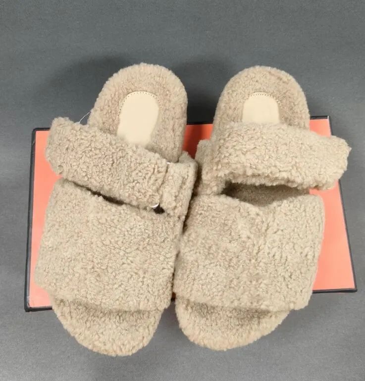 Fashion shoes Word One Line Slippers with Wool HH11 | DHGate