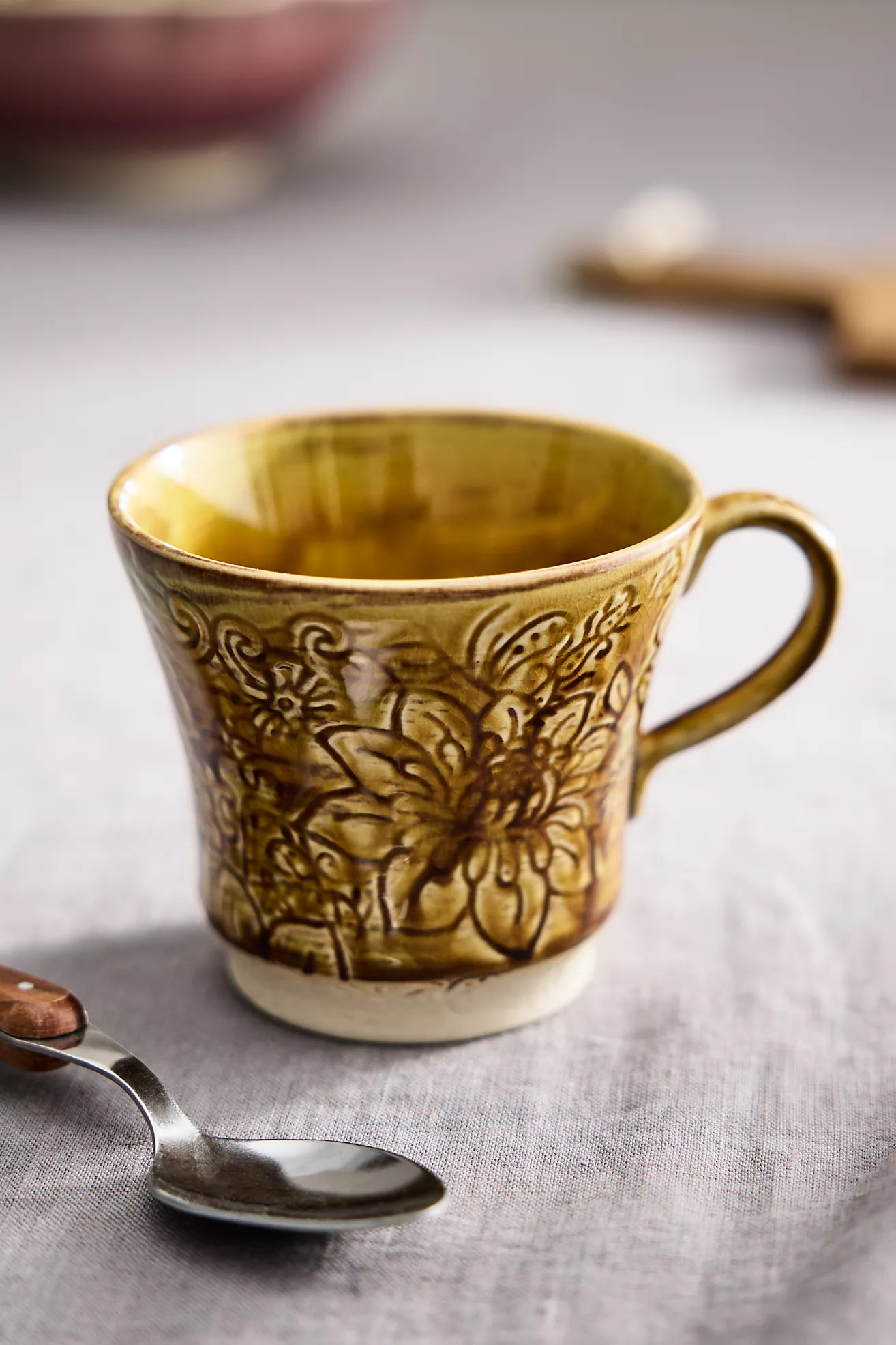 Floral Stoneware Mug | Anthropologie (US)