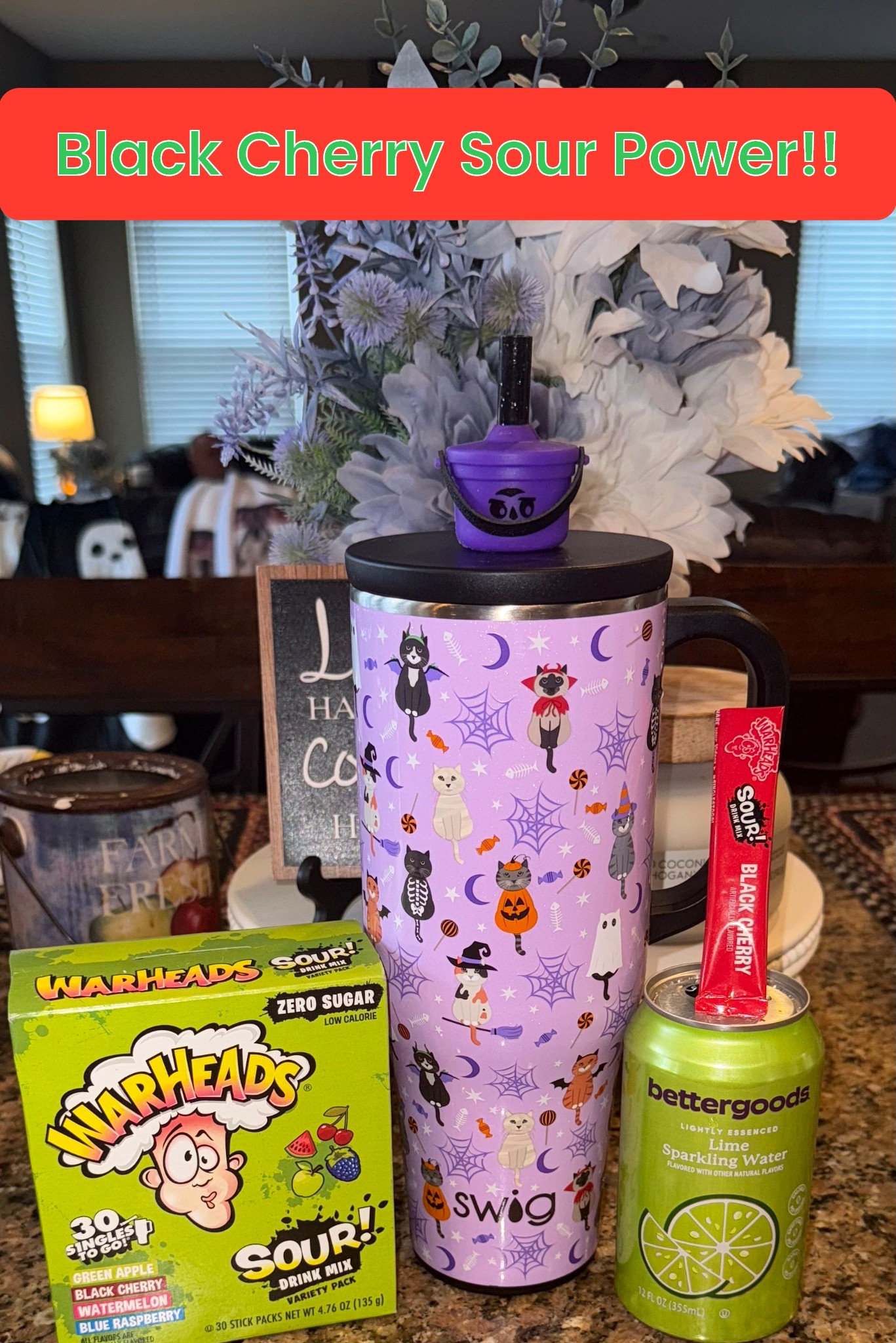 Bring the extreme sour sensation home with the Warheads Drink Mix. Each packet captures the signature tartness of your favorite candies, followed by a burst of sweet, refreshing fruit flavor. With a variety of iconic flavors like Blue Raspberry, Watermelon, and Green Apple, this mix is perfect for parties or simply for a nostalgic treat, and best of all it’s Sugar-Free🙌 

#LTKHalloween #LTKSeasonal #LTKHome
