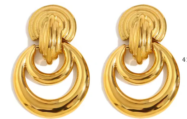 GIANNI DOORKNOCKER EARRINGS GOLD | Fallon Jewelry