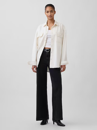 High Rise Stride Wide-Leg Jeans | Gap (US)