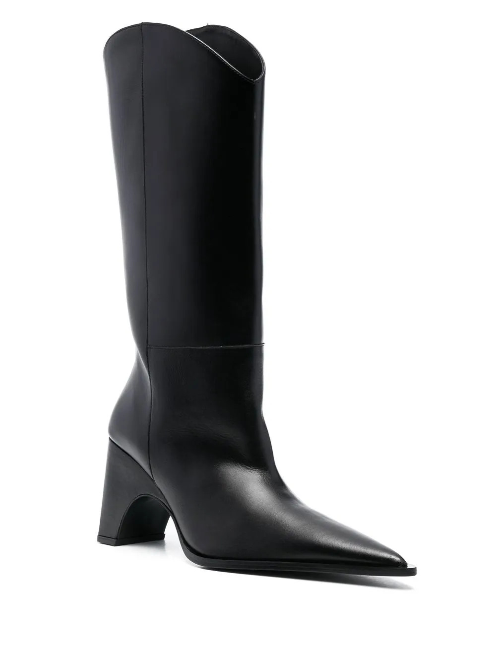 Coperni Bridge Cowboy Leather Boots | Black | FARFETCH | Farfetch Global