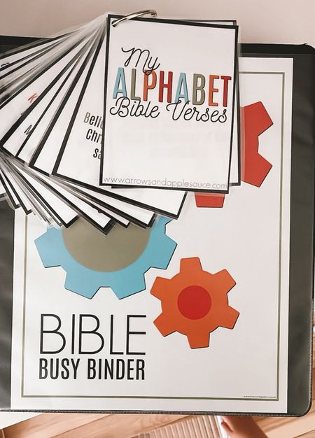 My favorite Bible activity book for toddlers 🌈 it’s the Bible busy binder from arrows & applesauce ❤️ the printable cards are included, but you can also buy them separately if you don’t want the whole thing!

#LTKkids #LTKbaby #LTKfamily