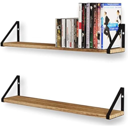 Wallniture Floating Shelves Bathroom Storage Wall Mount Home Decor Bedroom Kitchen Laundry Room Orga | Amazon (US)