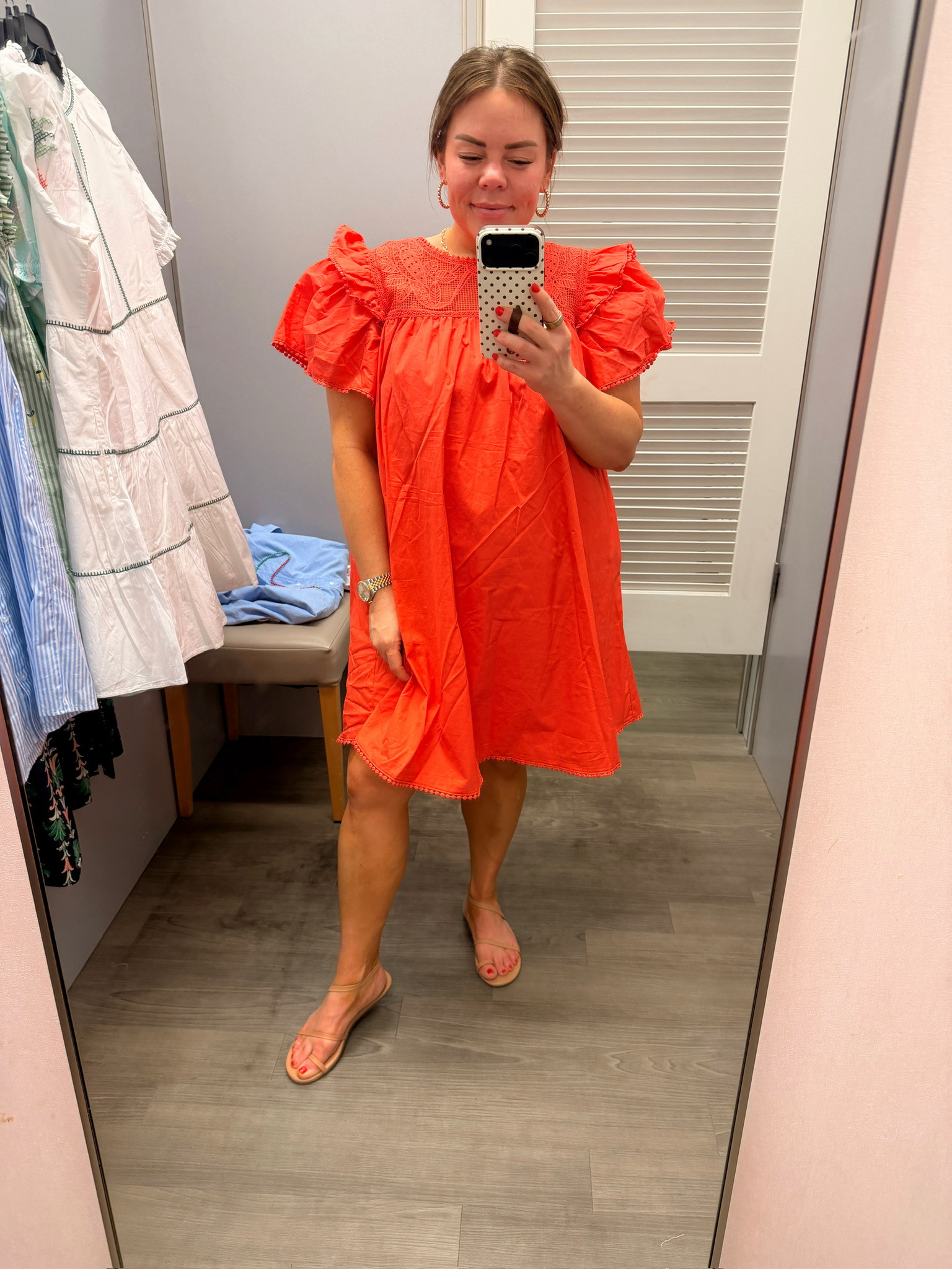 The CUTEST red summer dress!! 

 #LTKgrwm #LTKootd #LTKSeasonal