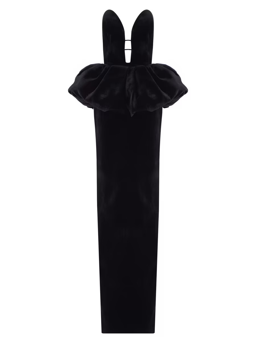 Lia Velvet Peplum Dress | Saks Fifth Avenue