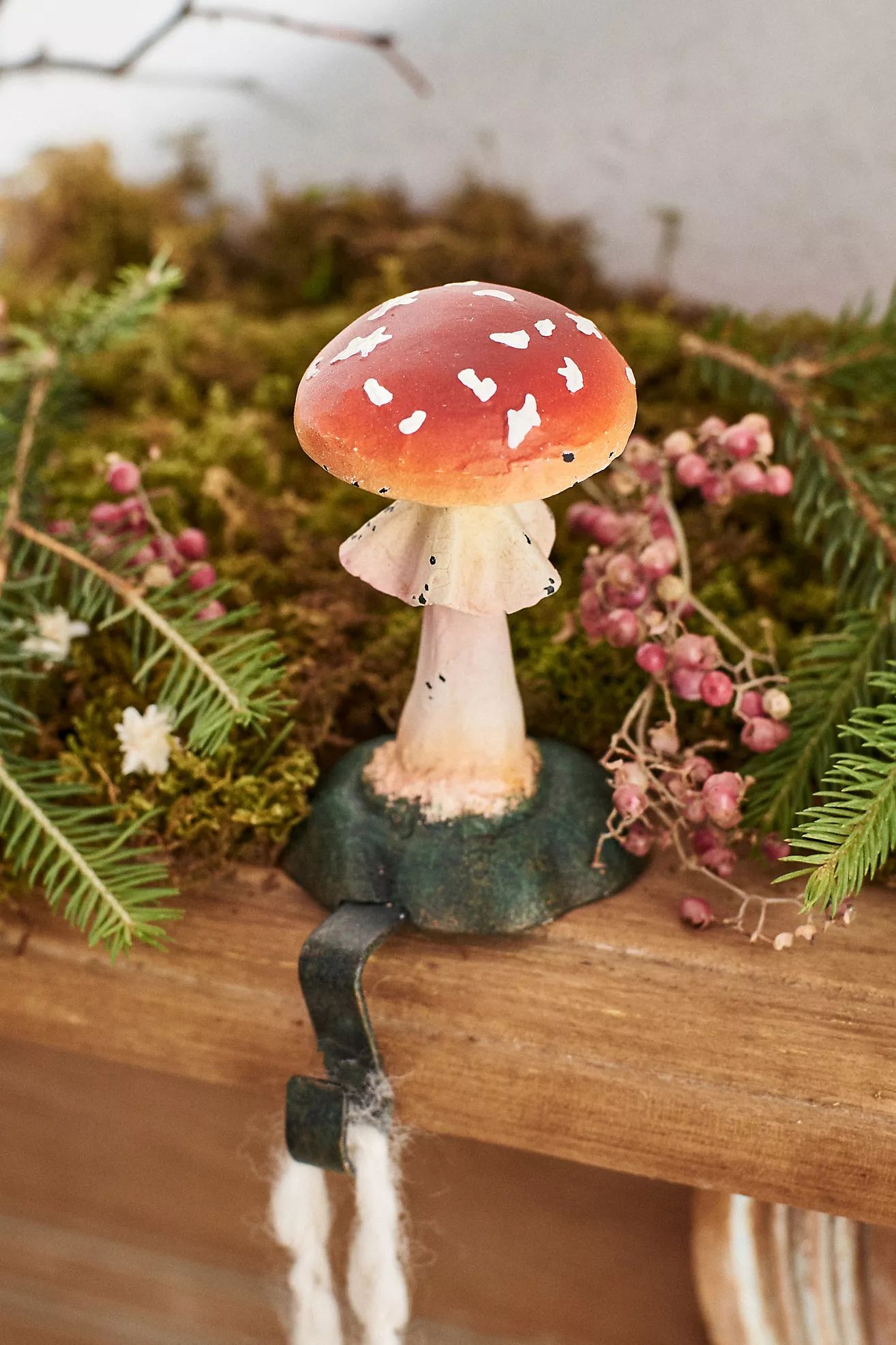 Forest Mushroom Stocking Holder | Anthropologie (US)