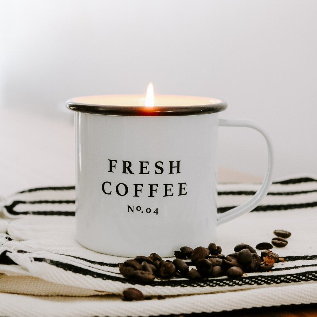 LIMITED-EDITION Fresh Coffee Soy Candle  Coffee Mug Candle  - Etsy | Etsy (US)