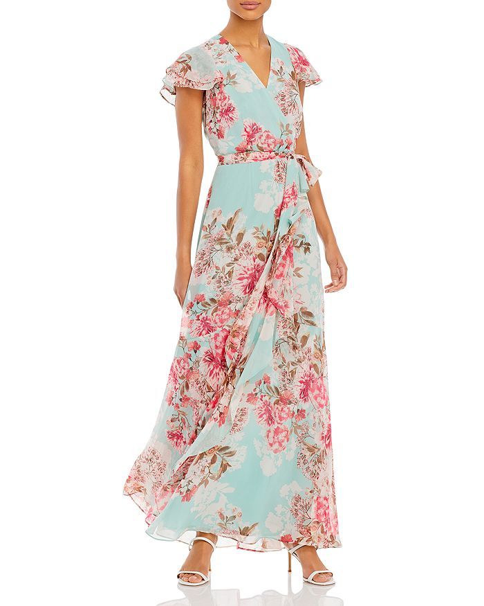 Eliza J Flowing Floral A Line Gown Women - Bloomingdale's | Bloomingdale's (US)