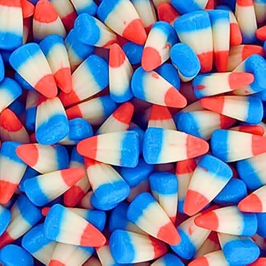 Patriotic Red, White, and Blue Assorted Flavored Candy Corn - Variety Pack - Raspberry Lemonade C... | Amazon (US)