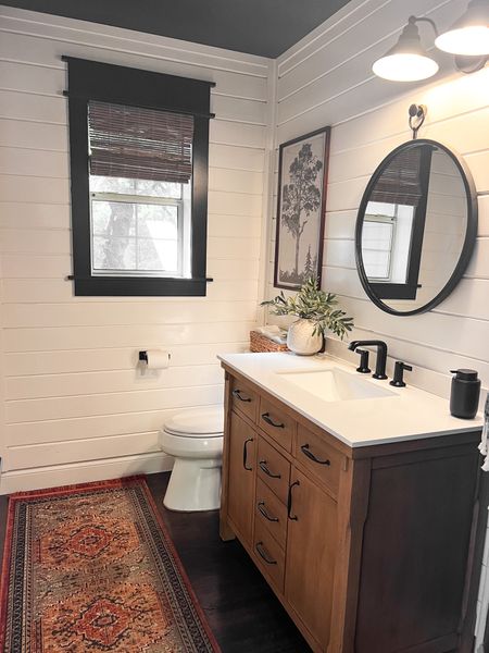 Powder room refresh that included a new vanity and artwork 

#LTKFind #LTKhome