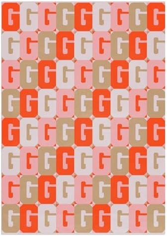BaubleBar On Repeat Custom Blanket, Pink/Orange, Letter G | Amazon (US)