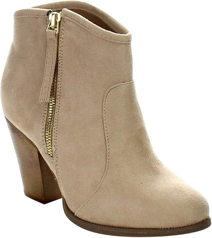 Romane-1 Women's Chunky Heel Riding Ankle Booties | Amazon (US)